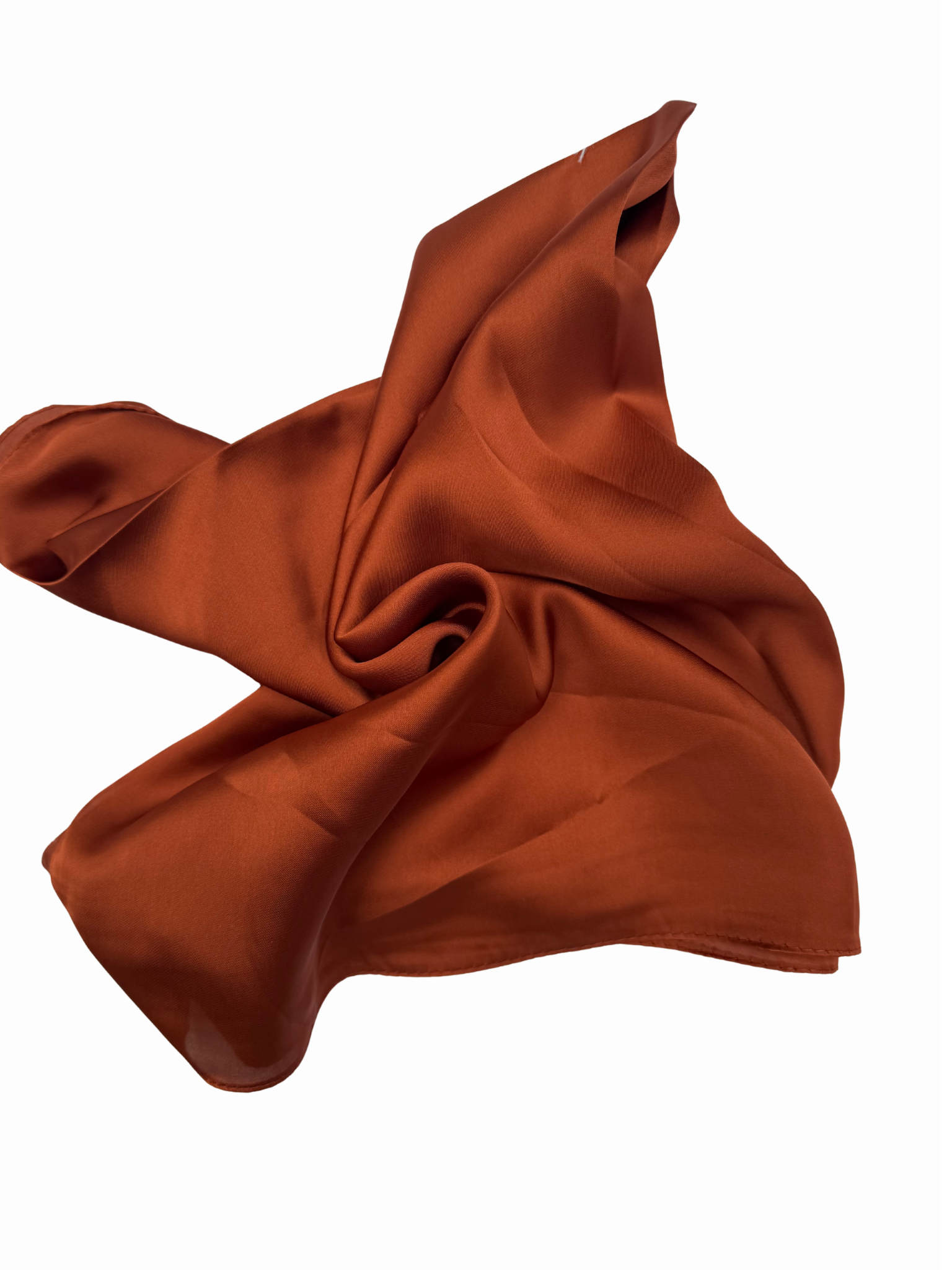 Foulard Chocolat Cuivré – Élégance lumineuse et chaleureuse