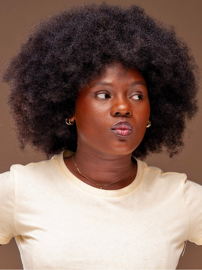 Perruque Afro Naturelle Réaliste - 14 pouces
