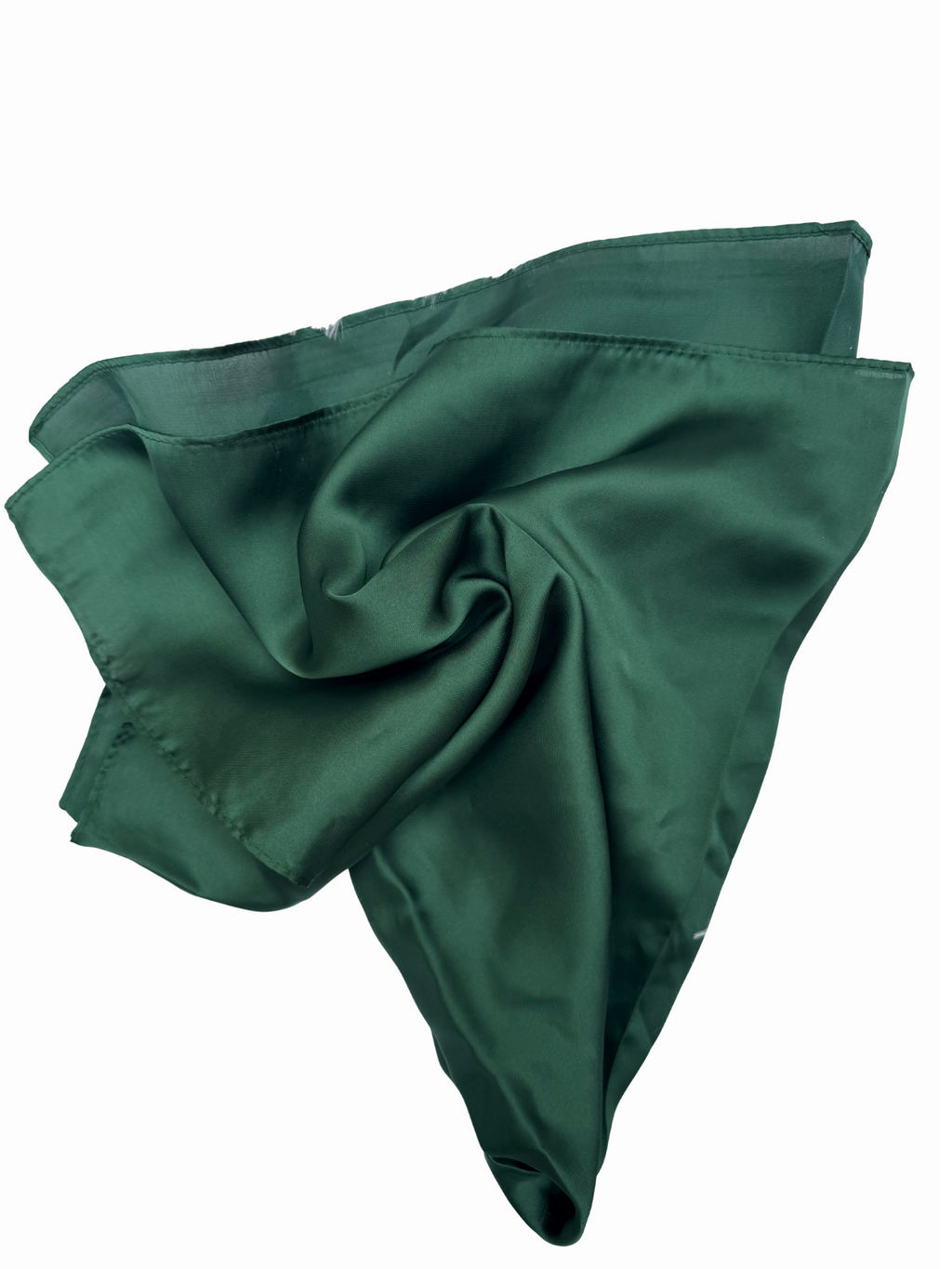 Foulard Satin Vert Émeraude – Élégance & Polyvalence