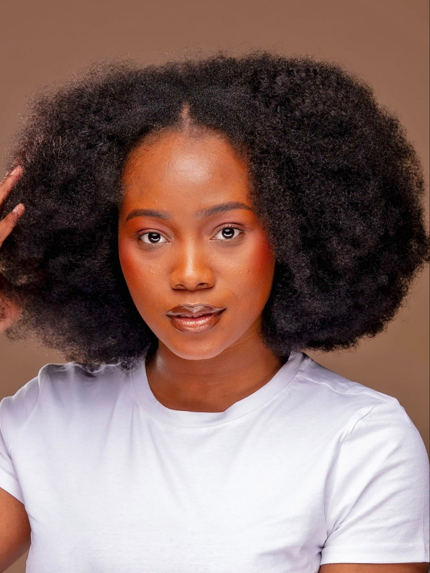 Perruque Afro Ouverte Naturelle Réaliste