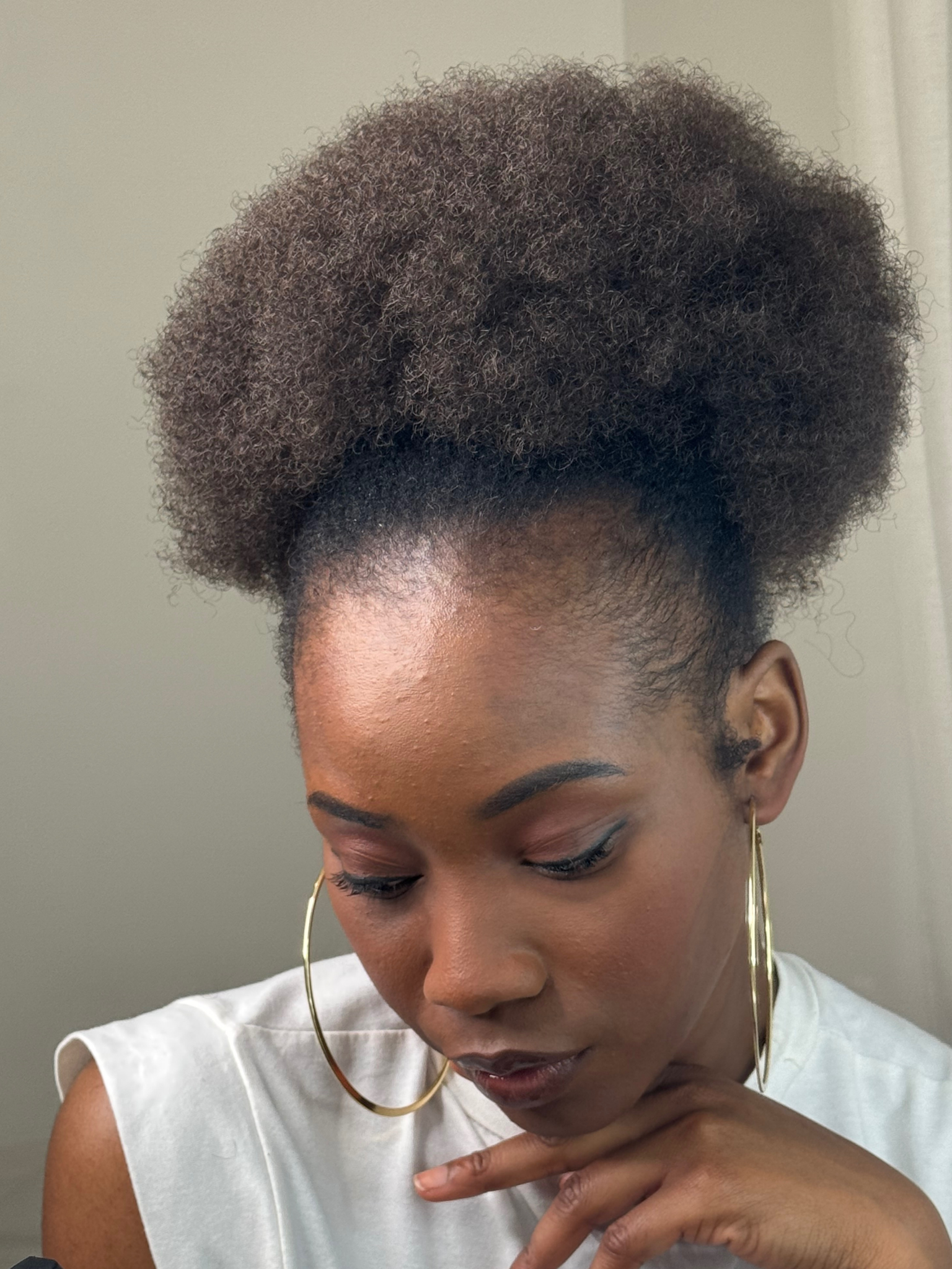 Postiche Afro Volume Naturel - Couleur N°4