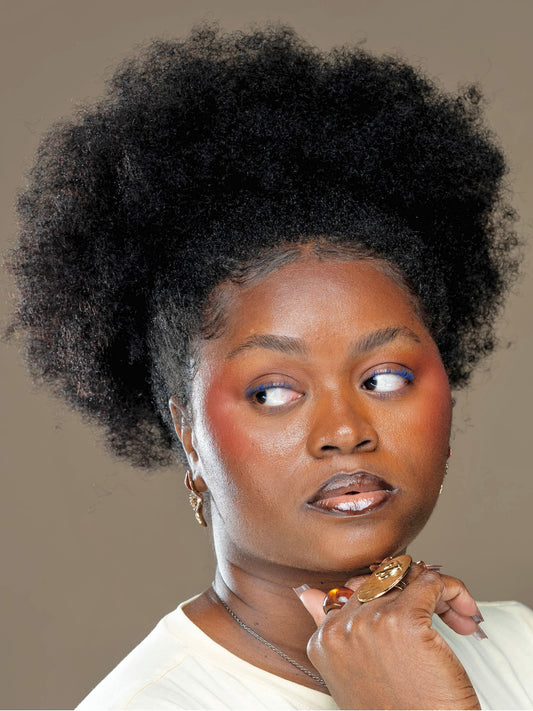 Postiche Afro Naturel Réaliste - 16 pouces
